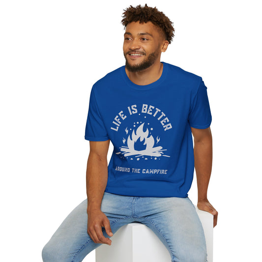 Life is Better Around the Campfire - Unisex Softstyle T-Shirt