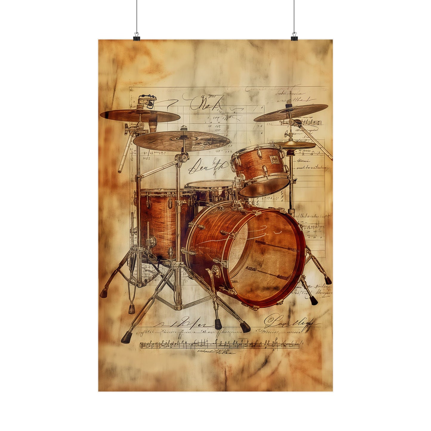 Drums Matte Vertical Posters